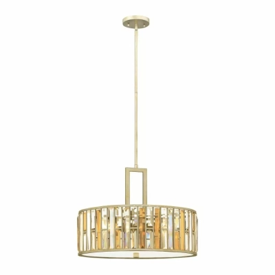 GEMMA 3LT lampa wisząca Silver Leaf Elstead Lighting